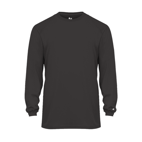 Badger Sport B-Core L/S Tee (410400-000904), Color 'Graphite'